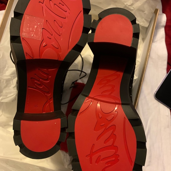 Christian Louboutin Dakita Lug 70 ankle leather boot - Picture 5 of 9